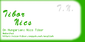 tibor nics business card